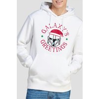 Mandalorian Christmas Galaxys Greetings Hoodie