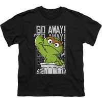 Sesame Street Go Away T-Shirt Black | Size: 3-4 Years