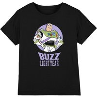 Toy Story Boy's Buzz Boys T-Shirt Black | Size: 7-8 Years