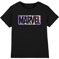 Marvel Boy's Paint Brick Boys T-Shirt Black | Size: 7-8 Years