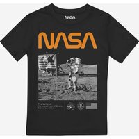 NASA Boy's Salute Boys T-Shirt Black | Size: 12-13 Years