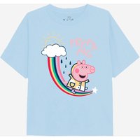 Rainbow Slide T Shirt Light Blue