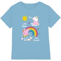 Rainbow Friends T Shirt Light Blue