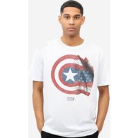 Marvel Shield Flag T Shirt