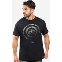 Marvel Brick Shield T Shirt