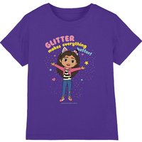 Gabby's Dollhouse Girl's Sprinkle Party T-Shirt Purple | Size: 5-6 Years
