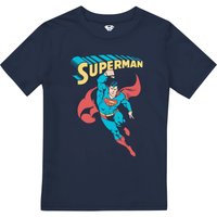 DC Comics Boy's Superhero T-Shirt Navy | Size: 7-8 Years