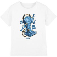 Marvel Baby Groot Headphones T-Shirt White | Size: 7-8 Years