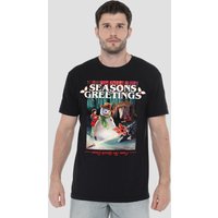 Seasons Greetings Snowman Christmas T Shirt