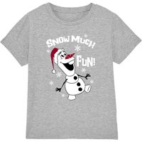 Frozen Olaf Snow Much Fun T-Shirt in Grey | Size: 3-4 Years