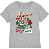 Toy Story Christmas Group T-Shirt in Grey | Size: 3-4 Years