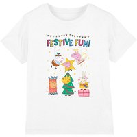 Peppa Pig Festive Fun Nativity T-Shirt White | Size: 3-4 Years