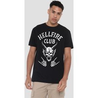 Stranger Things Hellfire Club Bones T-Shirt, Black | Size: Large
