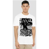 Stranger Things Hellfire Club Poster T-Shirt, White | Size: Large
