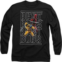 DEADPOOL & WOLVERINE BEST BUBS STENCIL Long Sleeve T Shirt