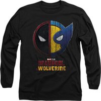 DEADPOOL & WOLVERINE WORN CREST Long Sleeve T Shirt