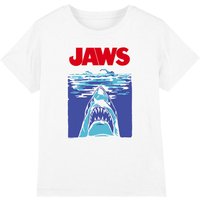 Universal Jaws Bold Poster Print Kids T-Shirt, White | Size: 7-8 Years