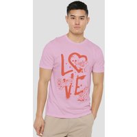 Hasbro My Little Pony Graffiti Love Adults T-Shirt, Light Pink | Size: XL