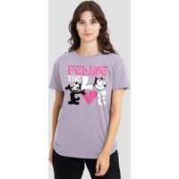 Felix Cat Feline Love T Shirt Soft