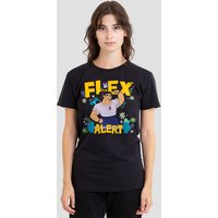 Disney Women's Encanto Flex Alert With Luisa T-Shirt, Black | Size: Small