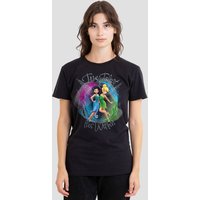 Disney Women's Fairies True Talent Within, Tinker Bell, Silvermist T-Shirt, Black | Size: 2XL