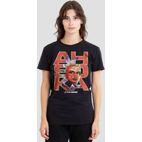 Star Wars Women's Ahsoka T-Shirt, Black | Size: Small