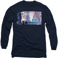 Disney Cinderella & The Prince Dance To Your Own Beat Long Sleeve T-Shirt, Navy | Size: Medium