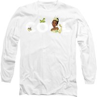 Disney The Princess & The Frog Cool Vibes With Tiana & Naveen Long Sleeve T-Shirt, White | Size: XL