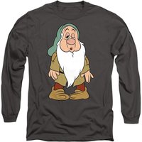 Seven Dwarfs Sleepy Struggles Long Sleeve T Shirt Charcoal