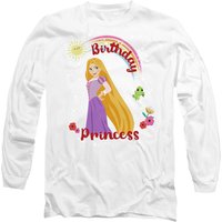 Disney Tangled Birthday Princess With Rapunzel & Pascal Long Sleeve T-Shirt, White | Size: Large