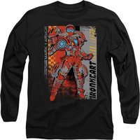 Marvel Black Panther: Wakanda Forever Ironheart Mark 1 Armor Long Sleeve T-Shirt, Black | Size: Small