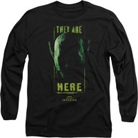 Marvel Secret Invasion They Are Here Long Sleeve T-Shirt, Black | Size: Medium