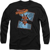 Marvel SpiderMan Spidey Senses Tingling Long Sleeve T-Shirt, Black | Size: Medium