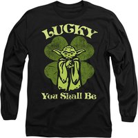 St Patricks Day Yoda Lucky Long Sleeve T Shirt