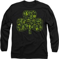St Patricks Day Clover Icons Long Sleeve T Shirt