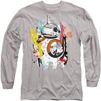 BB8 Abstract Long Sleeve T Shirt Athletic Heather
