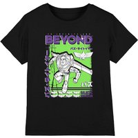Disney Boy's Toy Story Buzz Galactic Guardian Kids T-Shirt, Black | Size: 12-13 Years
