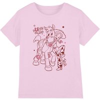 Disney Girl's Toy Story Jessie & Bullseye Outlin Kids T-Shirt, Light Pink | Size: 9-11 Years