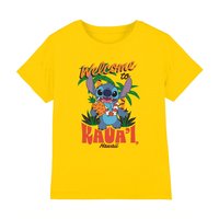 Disney Lilo&Stitch Kauai Postcard Kids T-Shirt, Yellow | Size: 3-4 Years