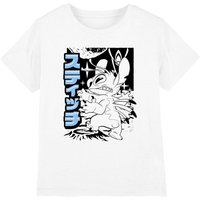 Disney Boy's Lilo&Stitch Anime Moon Boys T-Shirt, White | Size: 3-4 Years