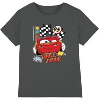 Disney Boy's Cars Race Mode 95 Boys T-Shirt, Charcoal | Size: 9-11 Years