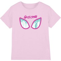Marvel Girl's Ghost Spider Eyes T-Shirt, Light Pink | Size: 12-13 Years