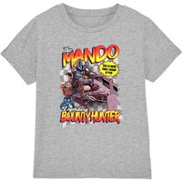 Mandalorian Bounty Hunter Speed Bike T Shirt Heather Grey Light Grey