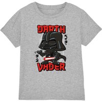 Darth Vader Kawaii T Shirt Heather Grey Light Grey