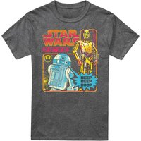 Flea Market Retro R2 D2 & C 3P0 T Shirt Vintage Wash
