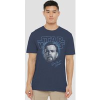Episode III Revenge Sith Jedi Master Obi Wan Portrait T Shirt Heather