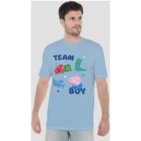Peppa Pig George Pig Team Icons T Shirt Sky Blue