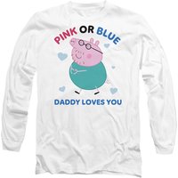 Peppa Pig Pink Or Blue Daddy Pig Loves You Long Sleeve T Shirt