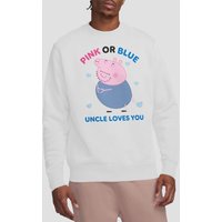 Peppa Pig Pink Or Blue Uncle Pig Loves You Sweatshirt