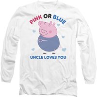 Peppa Pig Pink Or Blue Uncle Pig Loves You Long Sleeve T Shirt